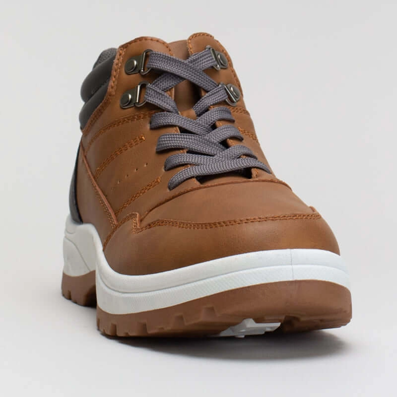 Suede Wide Calf Boots Lace Up Ankle Boots