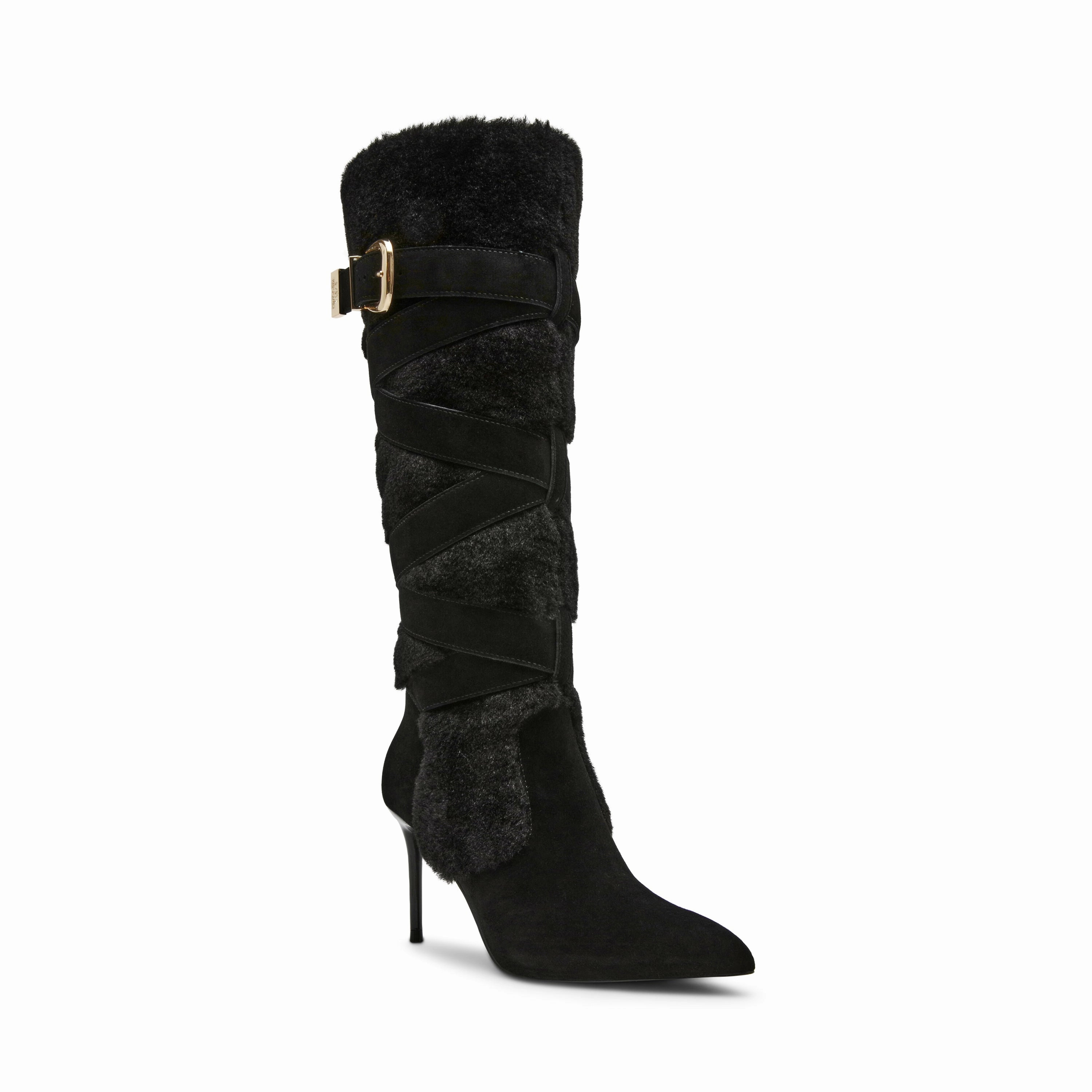 Leather Heeled Boots Lakefront Boot BLACK SUEDE