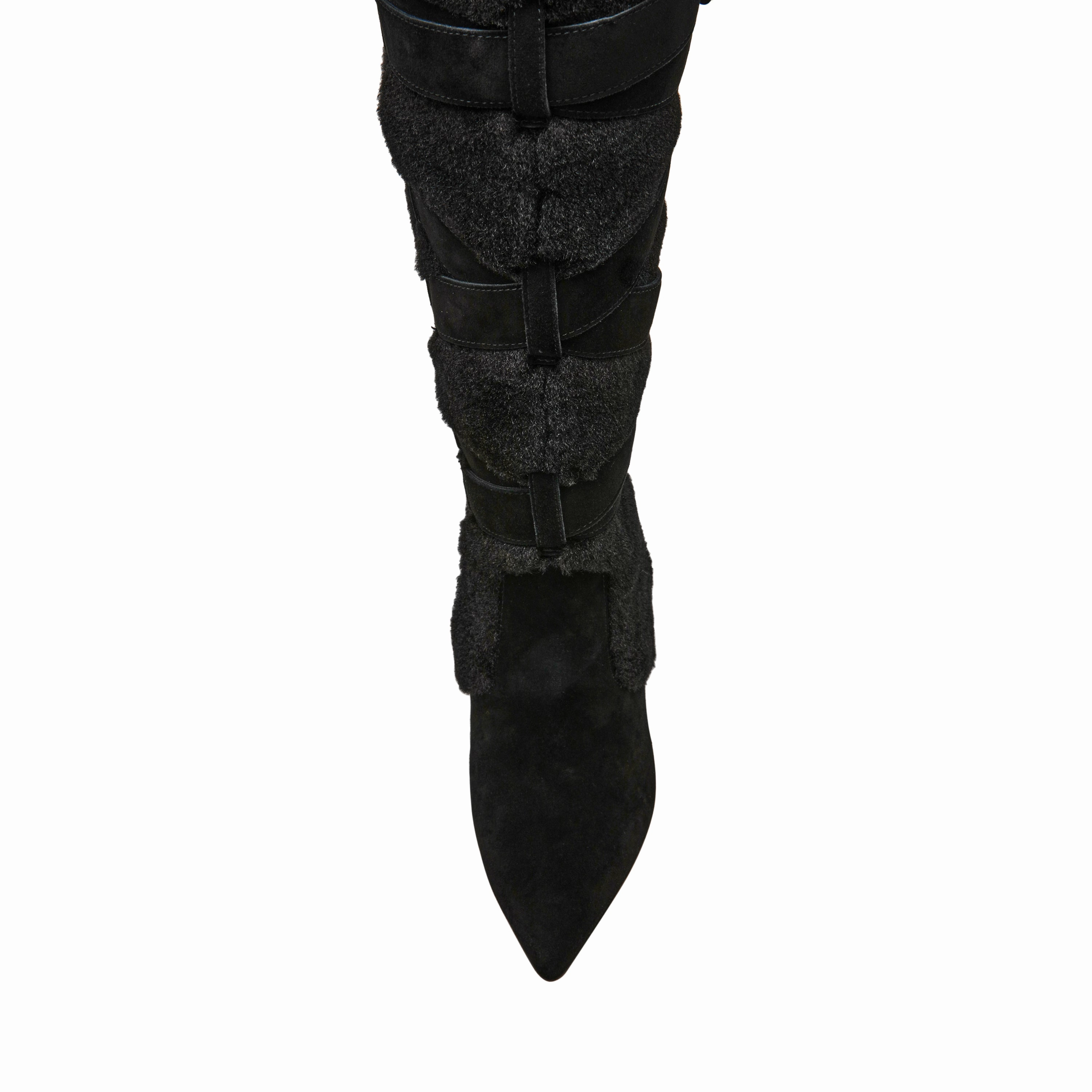 Flat High Boots Lakefront Boot BLACK SUEDE
