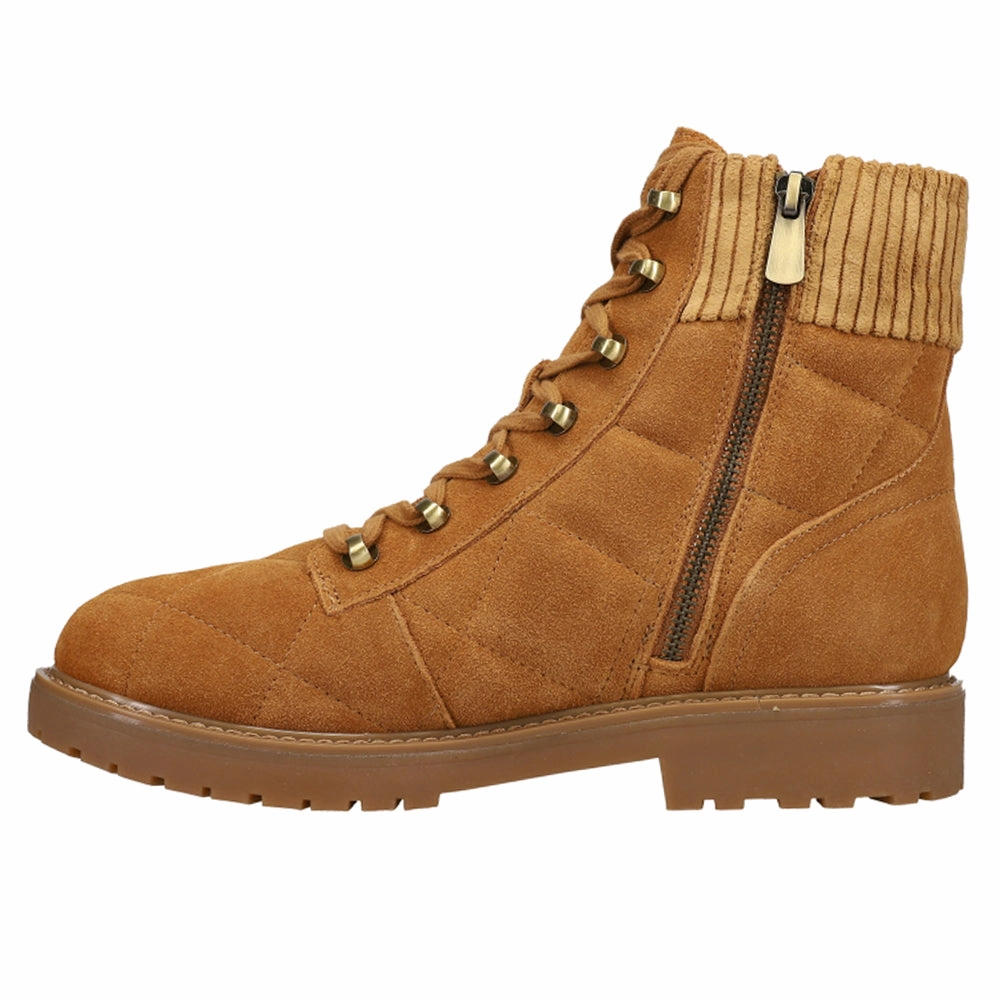 Distressed Combat Boots Lakely x Martha Stewart Quilted Round Toe Combat Boots