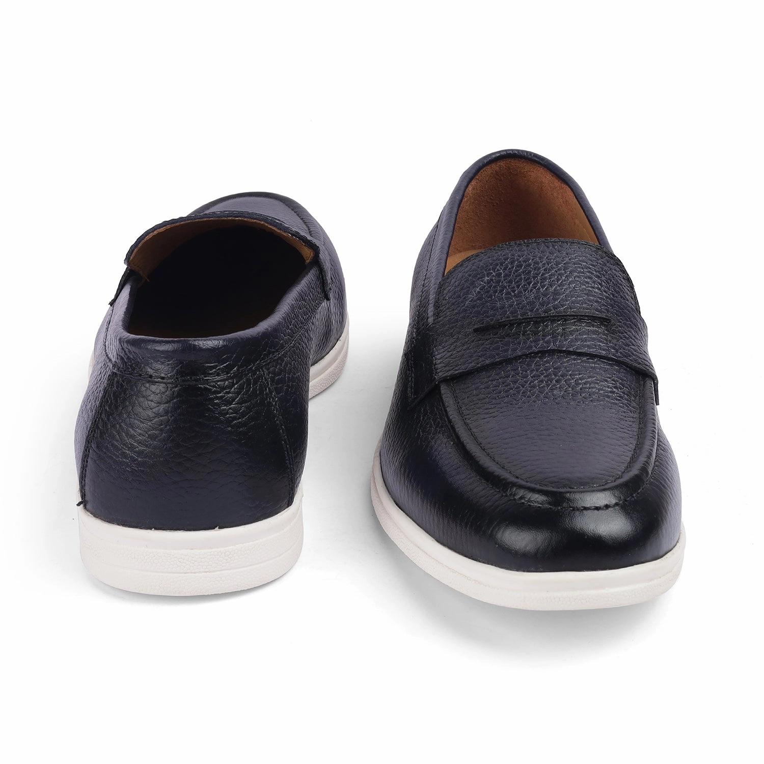 Loafers Suede Tresmode Ferra Blue Men's Leather Driving Penny Loafers