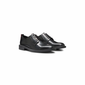 Leather Derby shoes with logo detail Best Lace Up Dress Shoes