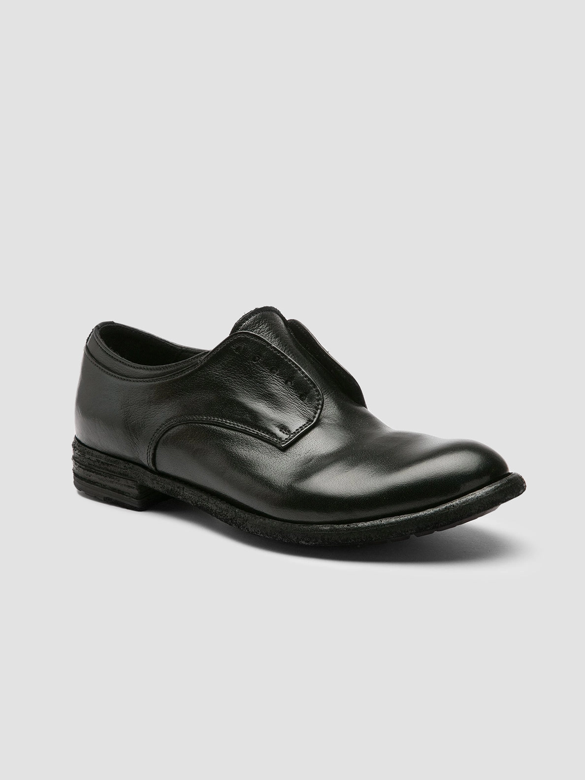 LEXIKON 012 - Black Leather Derby Shoes Chunky Derby Shoe