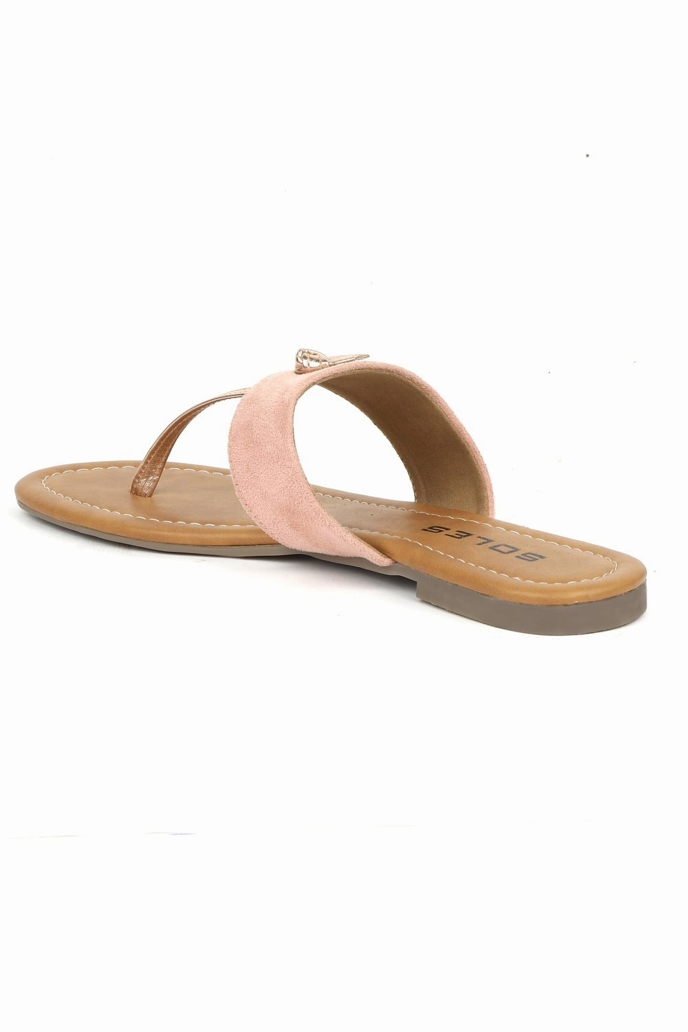 SOLES Pretty Pink Flat Sandals Most Comfortable Sandals