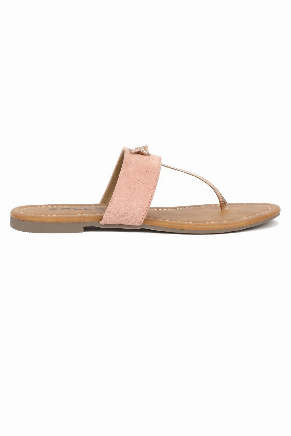 Double Buckle Sandals SOLES Pretty Pink Flat Sandals