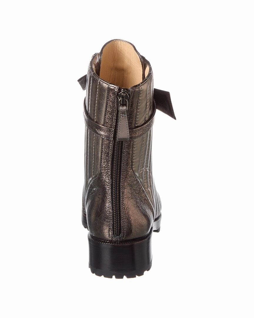 Alexandre Birman Clarita Quilted Leather Combat Boot Weatherproof Combat Boot