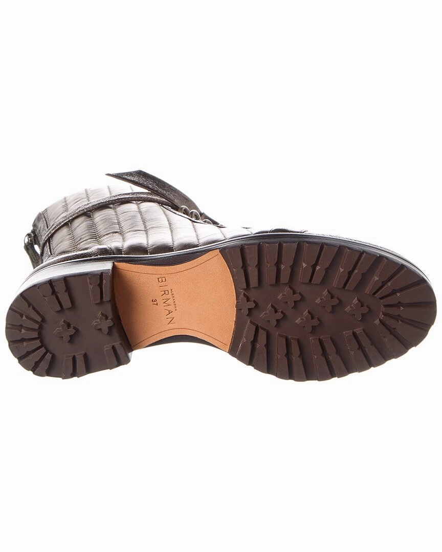 Alexandre Birman Clarita Quilted Leather Combat Boot Galaxy Combat Boots