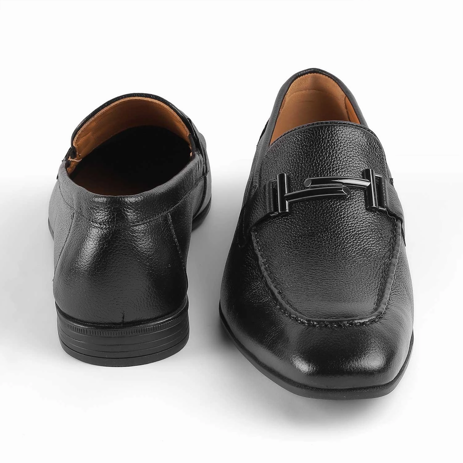 Tresmode Nelson Black Men's Leather Loafers Loafers Italian