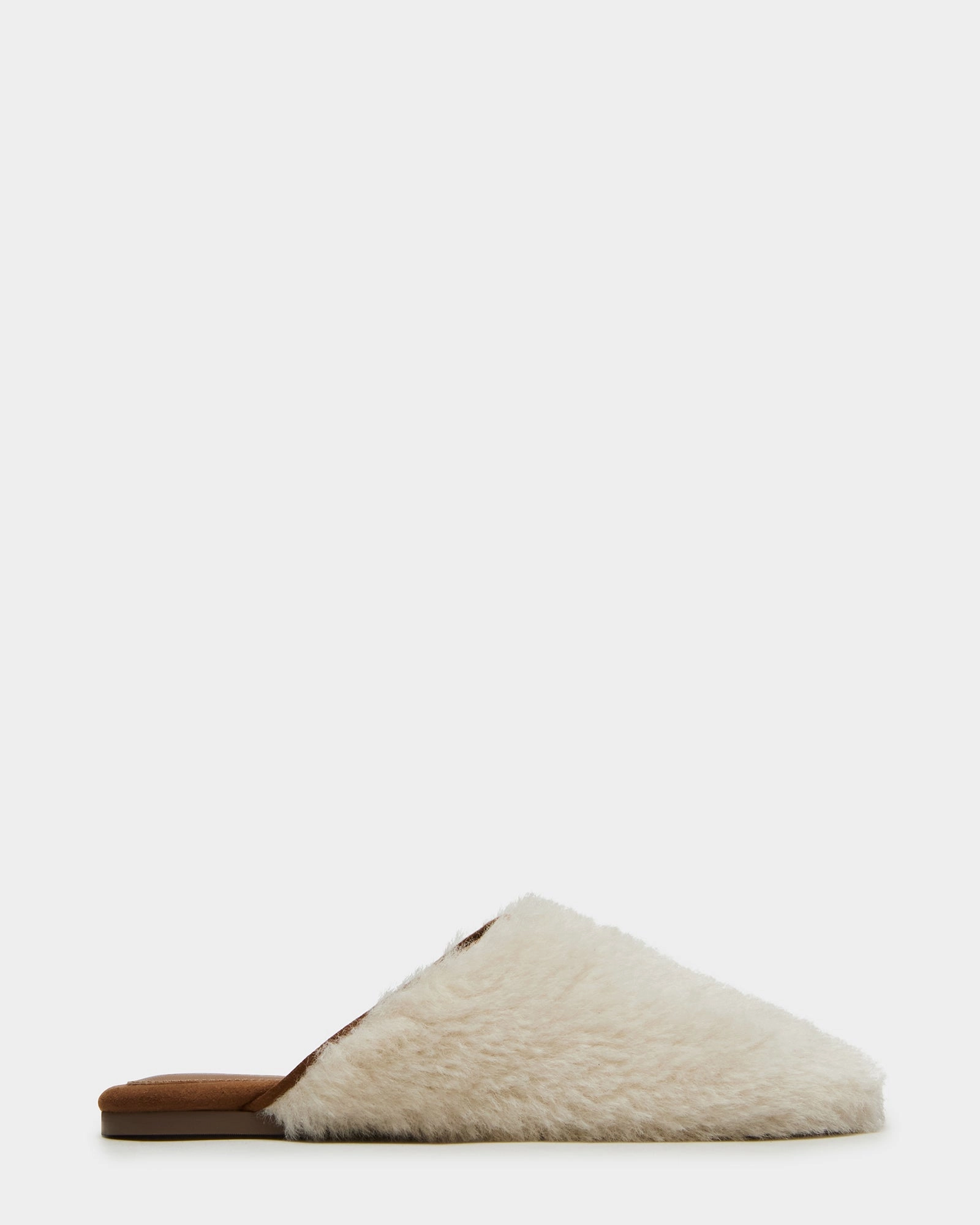 PEARSON FAUX FUR CREAM Casual Flat Loafers Shoes