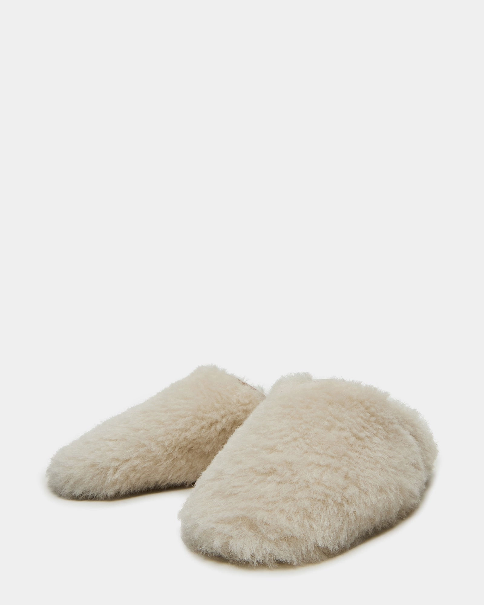Patent Shoes Flat PEARSON FAUX FUR CREAM