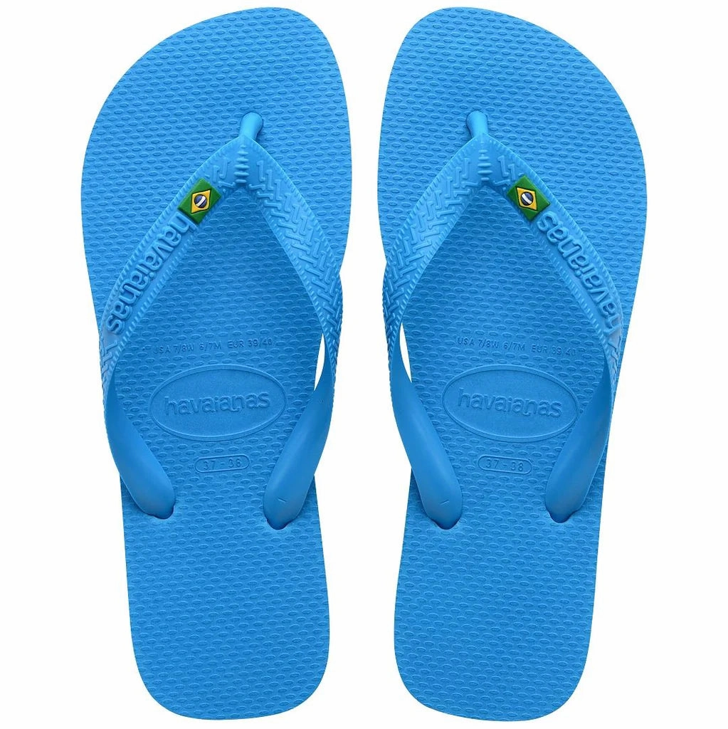 HAVAIANAS BRASIL - TURQUOISE.TURQUOISE Tribal Flip Flops