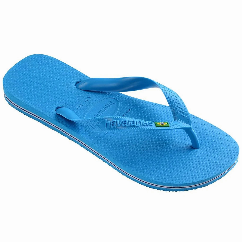 Towelling Flip Flops HAVAIANAS BRASIL - TURQUOISE.TURQUOISE