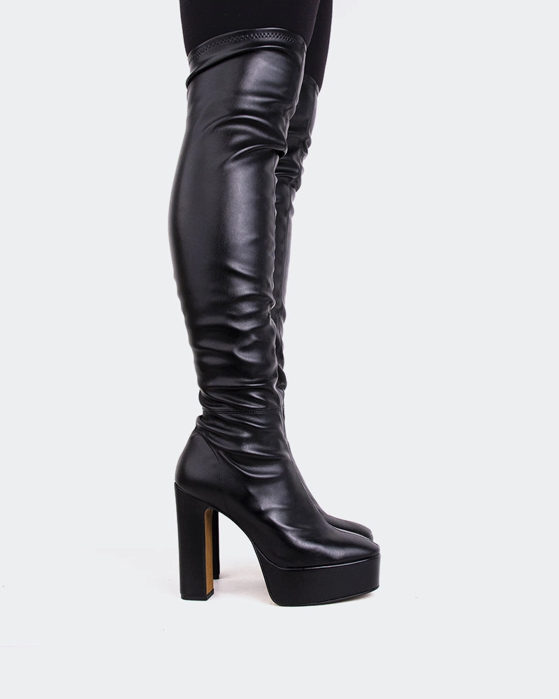 Kalaf Black Stretch Original Chelsea Boots Gloss