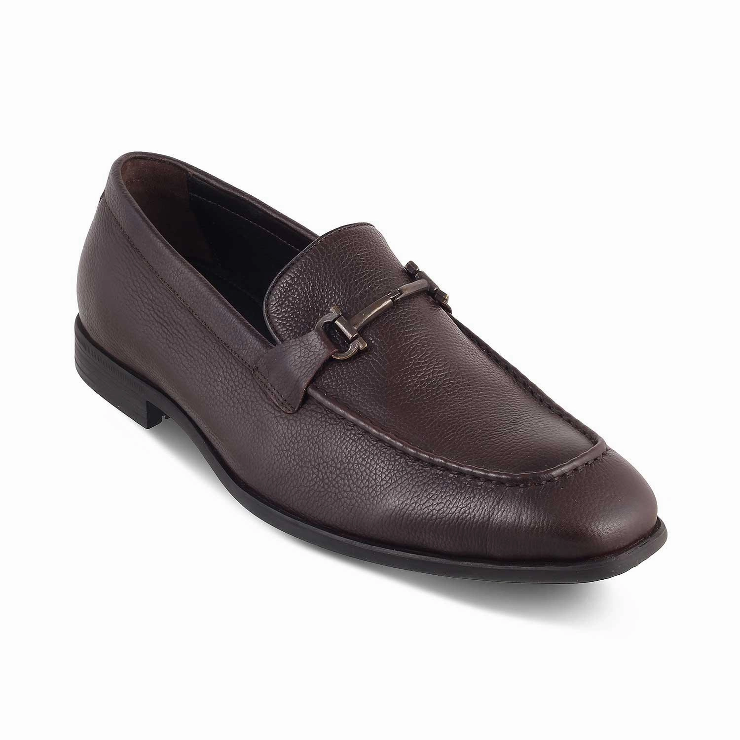The Tumac Brown Men's Leather Loafers Tresmode Nine West Penny Loafers