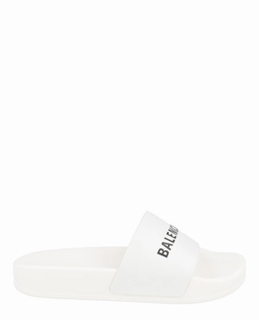 Slides Vs Slippers Logo Pool Slides