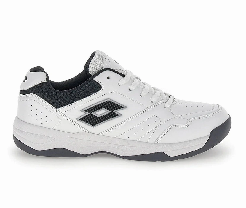 Lotto 220635 1PL Court Logo AMF XX Bianche e Nere: Il Comfort Personalizzato Incontra la Performance Gel Dedicate 8 Tennis Shoe