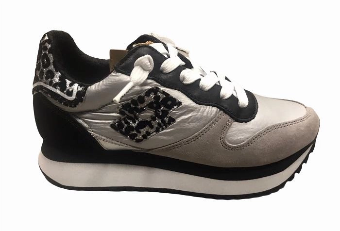 Lotto Leggenda scarpa sneakers da donna Wedge Metal NY 215092 5A5 nero-argento Omni Cheer Sneakers