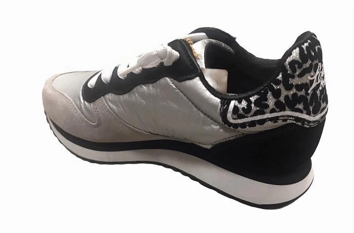 Lotto Leggenda scarpa sneakers da donna Wedge Metal NY 215092 5A5 nero-argento Comfort Sneakers