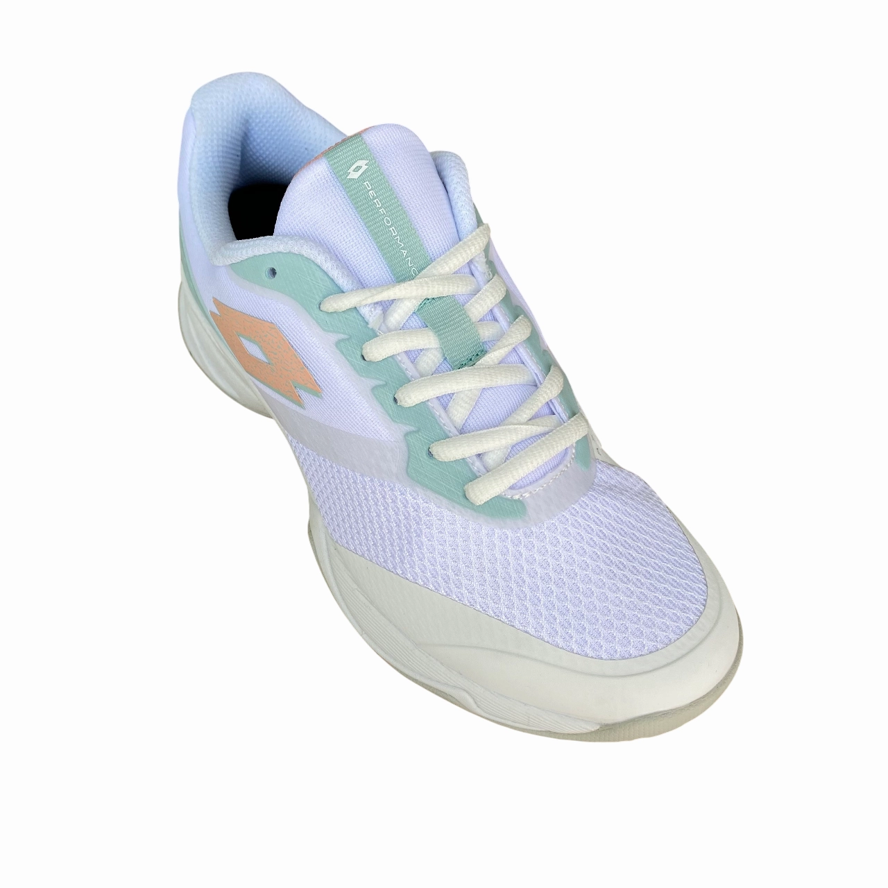 Lotto scarpa da tennis da donna Mirage 400 ALR All Court 220554 BOE bianco Swarovski Crystal Tennis Shoes