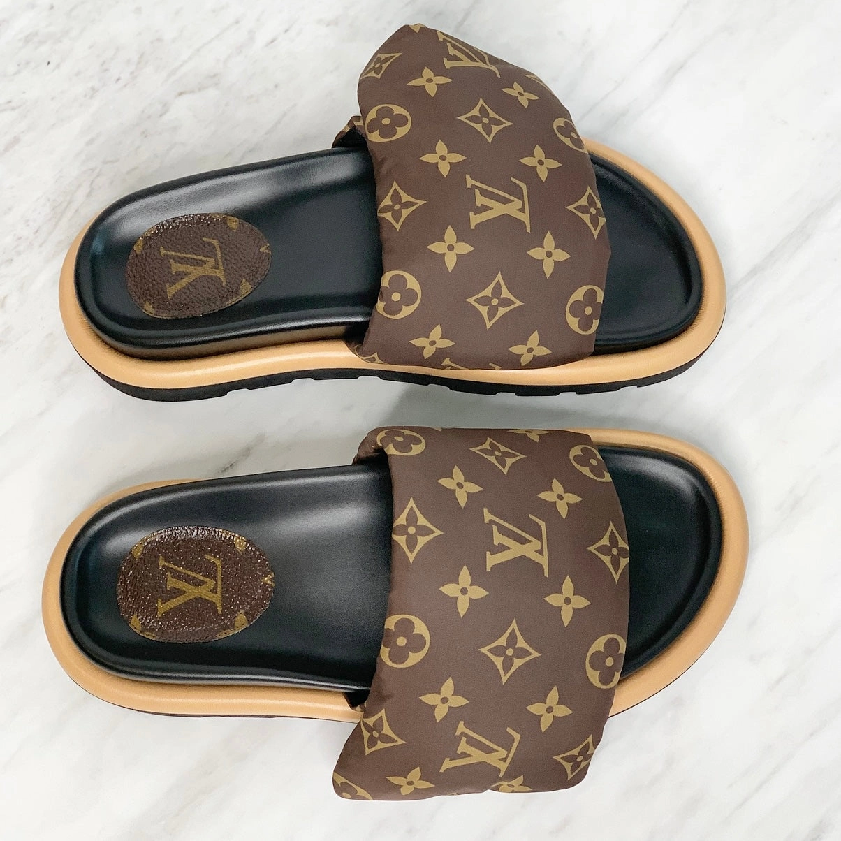 Louis Vuitton Pool Pillow Comfort Mules Heritage Auction Ruby Slippers