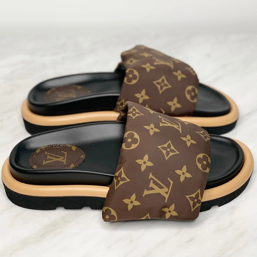 Baggu Puffy Slippers Louis Vuitton Pool Pillow Comfort Mules