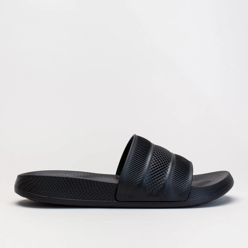 Texture Slide Pearl Heel Sandals