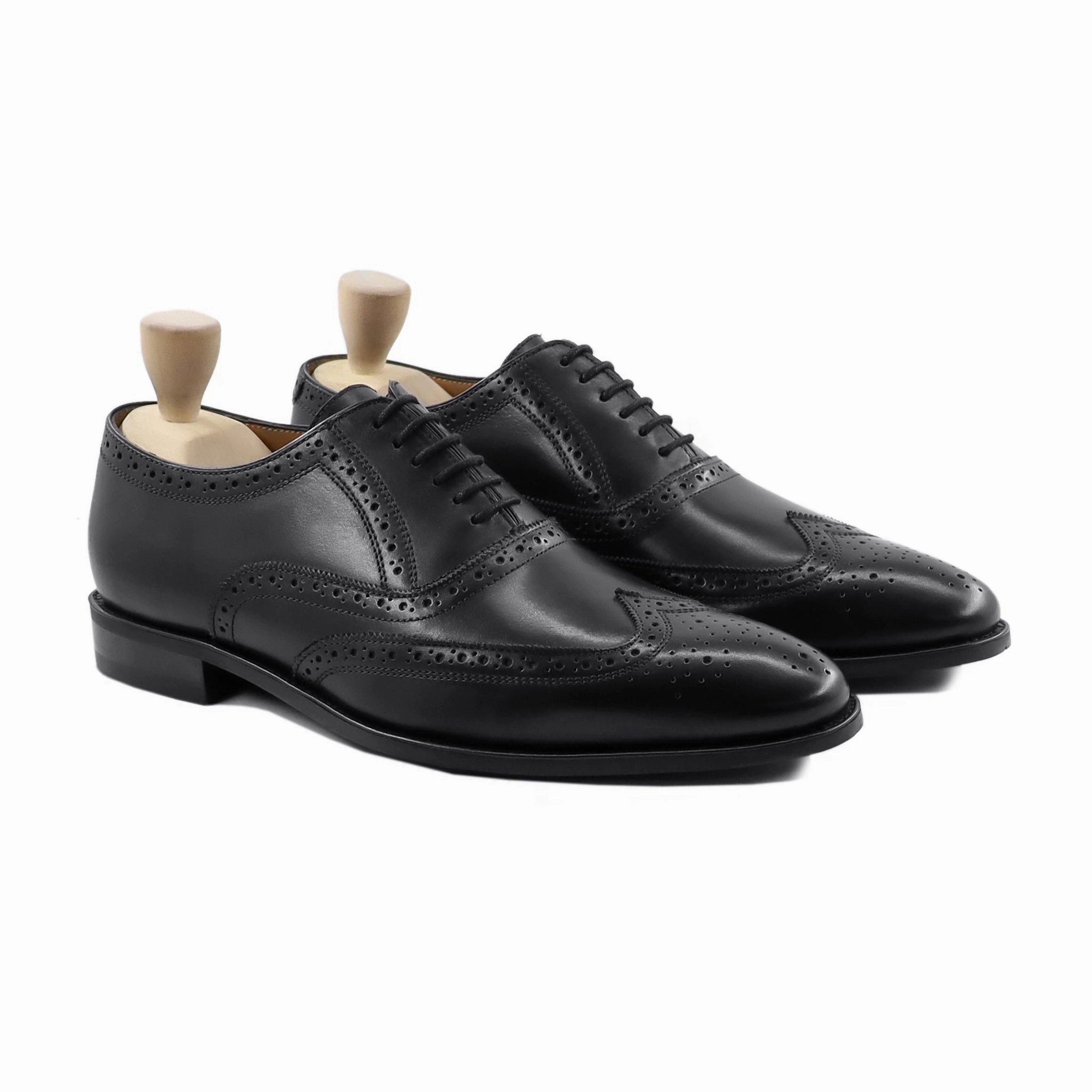 Bespoke Oxfords Luthor - Men's Black Calf Leather Oxford Shoe