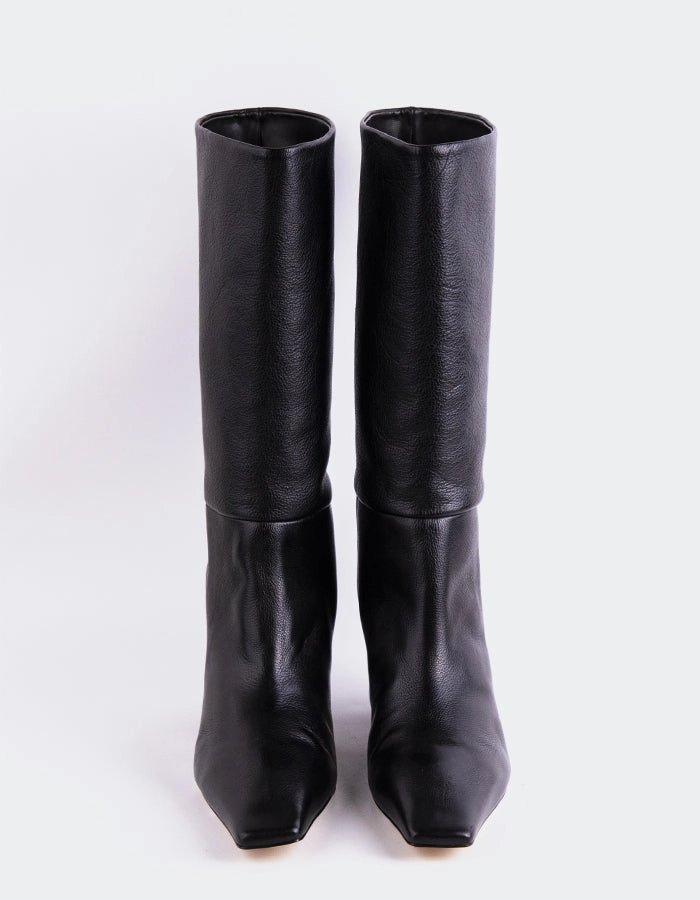 Boots For Men Heels Renesme Black Leather