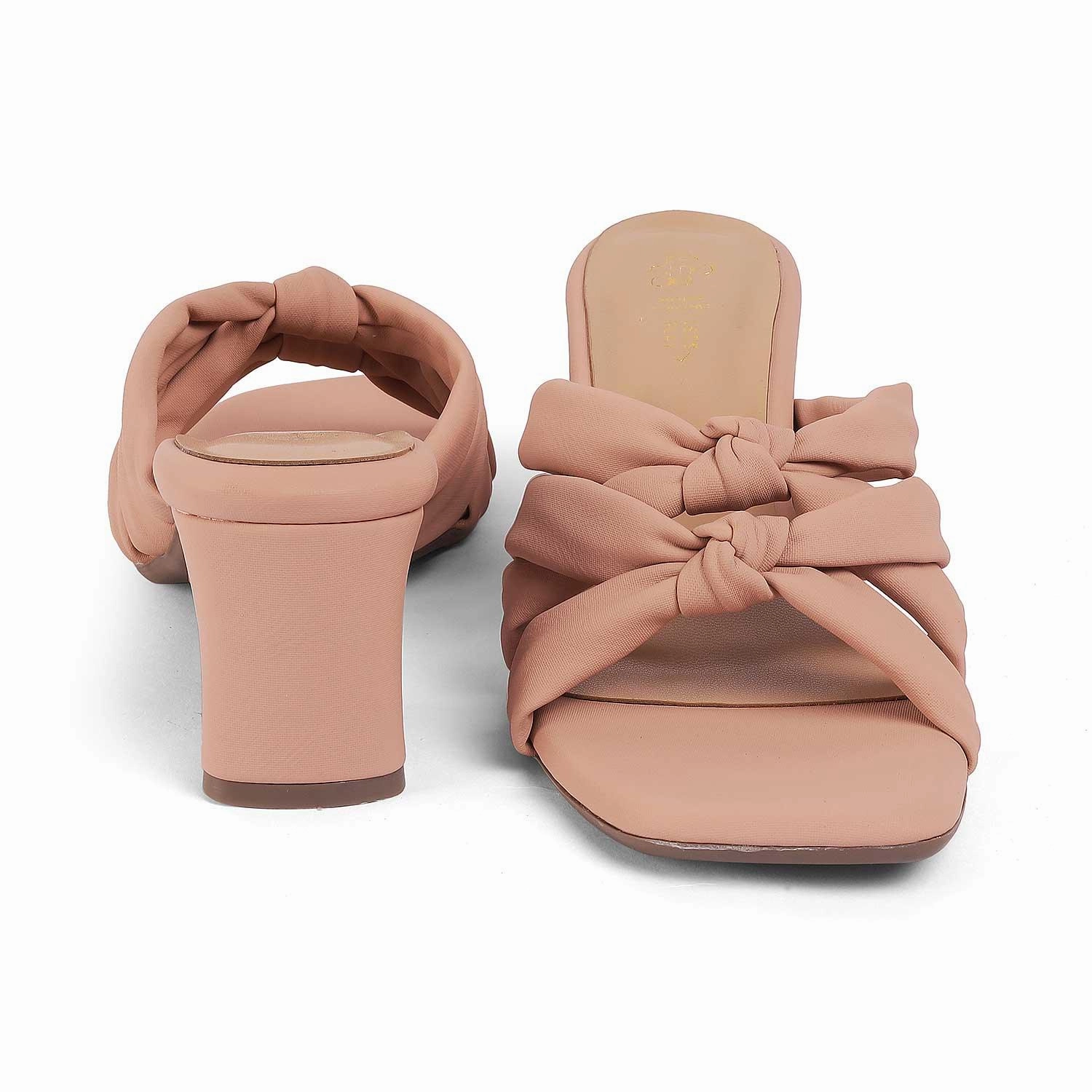 Tresmode Sofstrip Pink Women's Casual Block Heel Sandals Greek Sandals