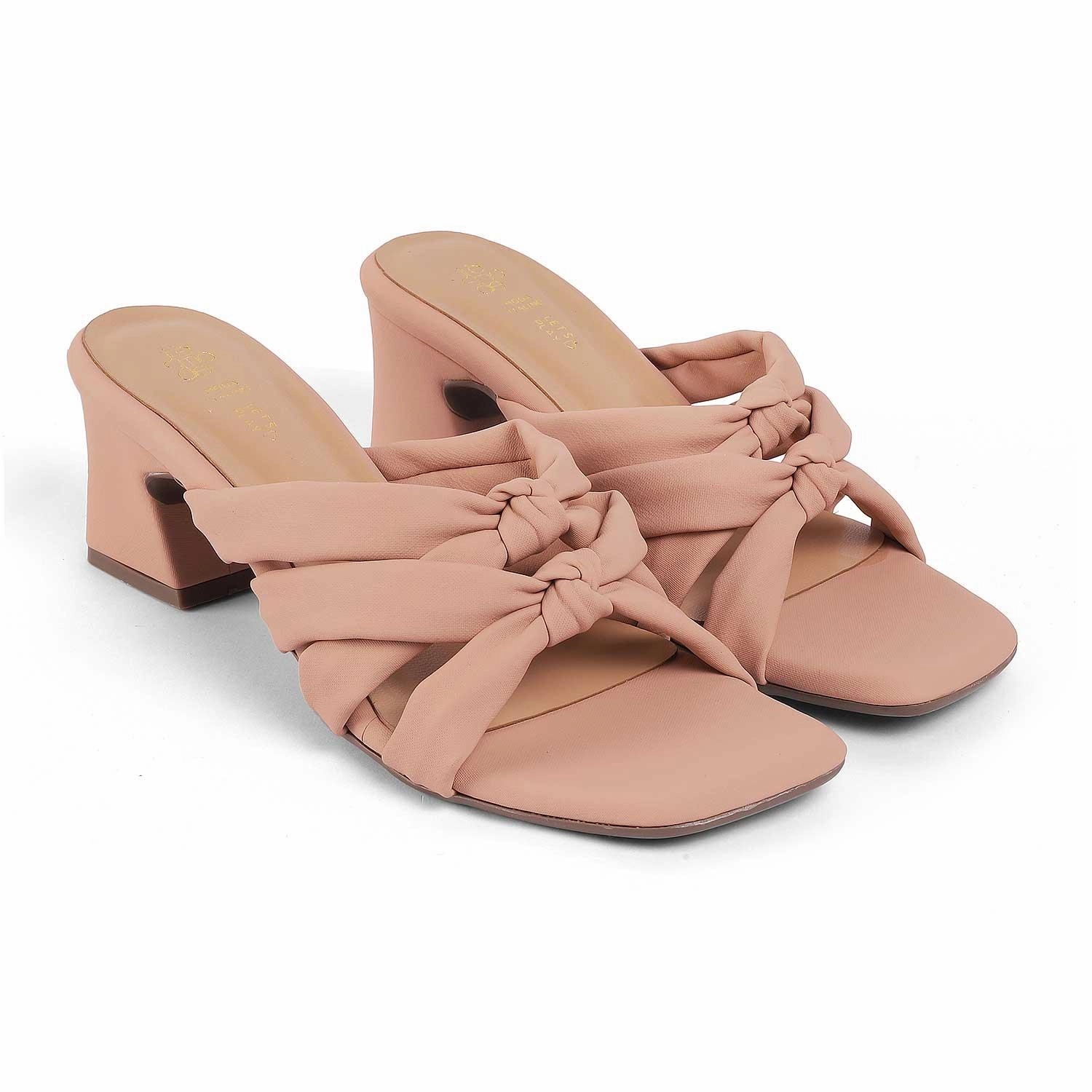 Sandals For People With Wide Feet Tresmode Sofstrip Pink Women's Casual Block Heel Sandals