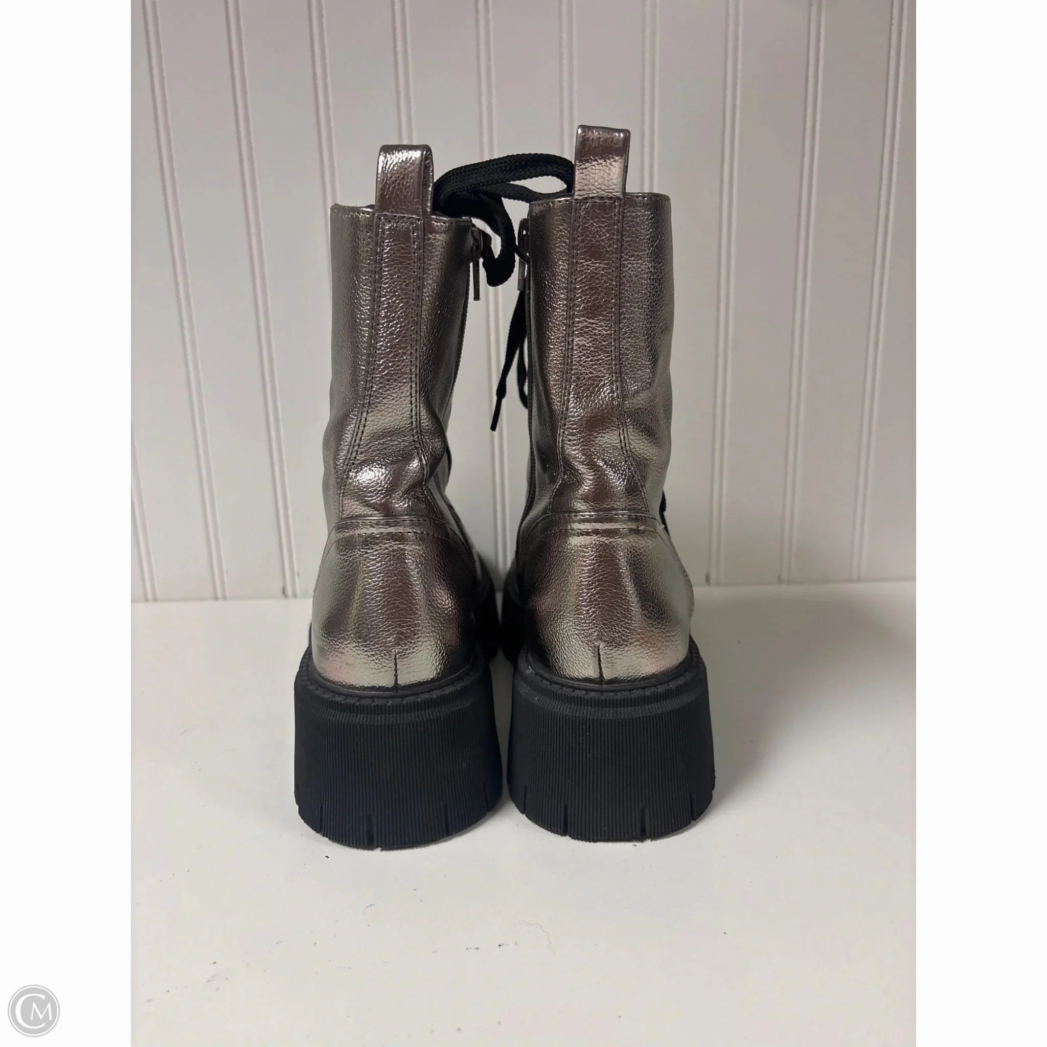 Ultimate Combat Boots Boots Combat By Dolce Vita In Silver, Size: 8.5