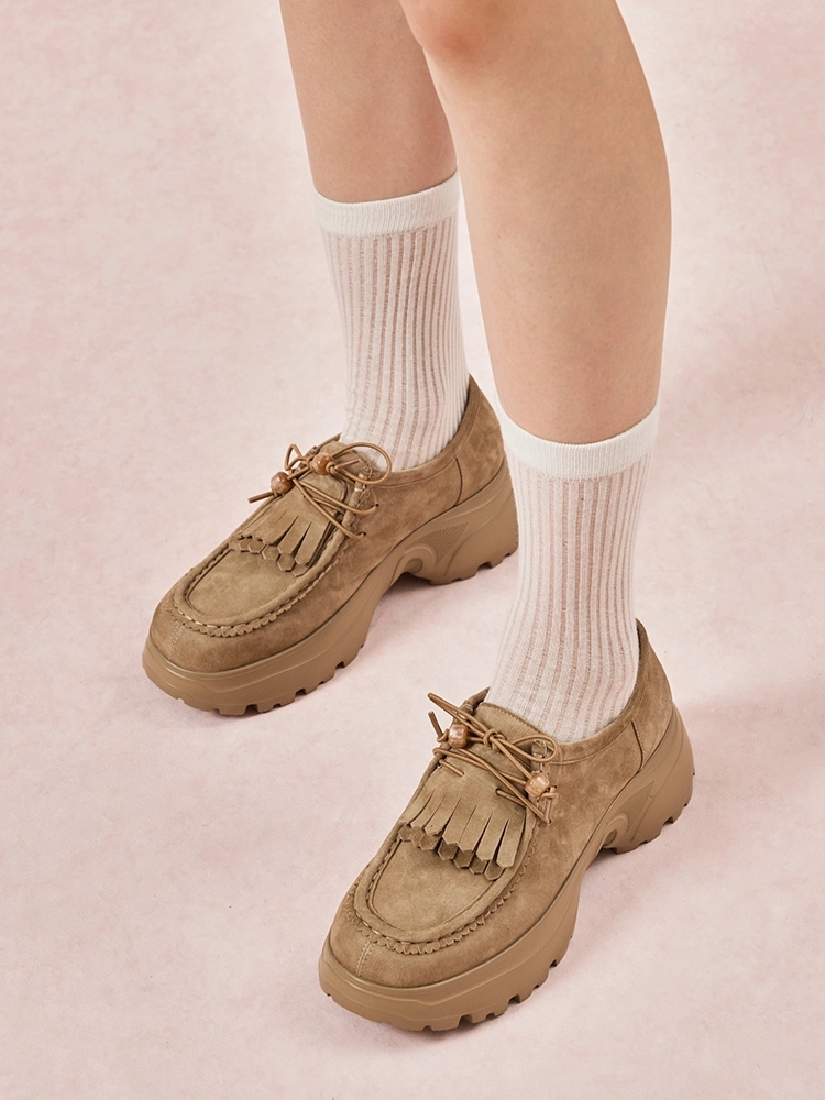 Maeve Suede Fringed Loafers Gh Bass Penny Loafers