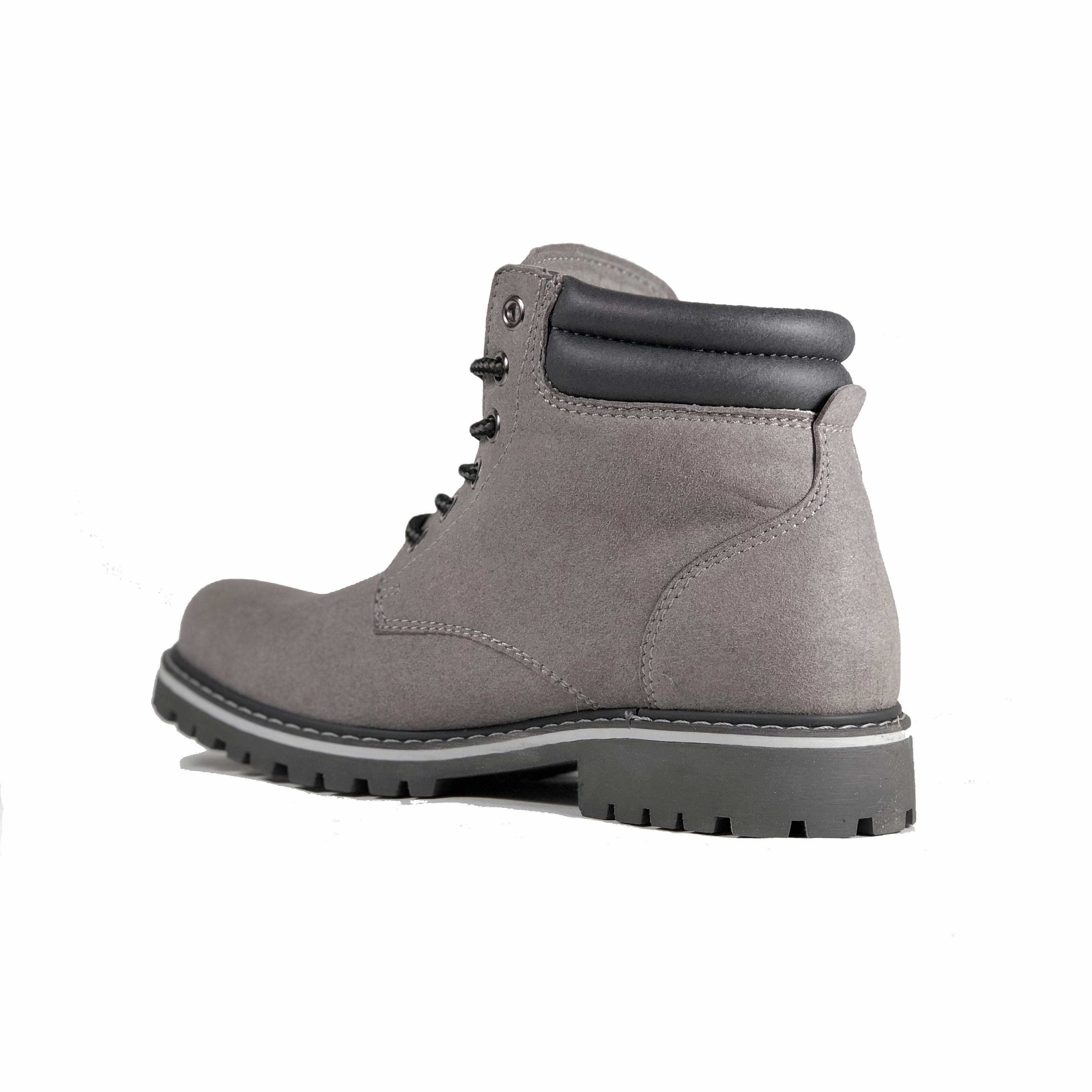 'Lennox' lace-up work boot for women by Zette Shoes - Grey Boots In The Park Albuquerque 2025