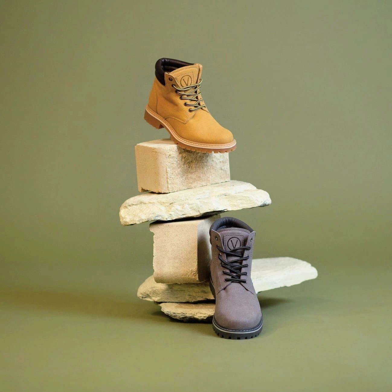 'Lennox' lace-up work boot for women by Zette Shoes - Grey Barn Cowboy Boots