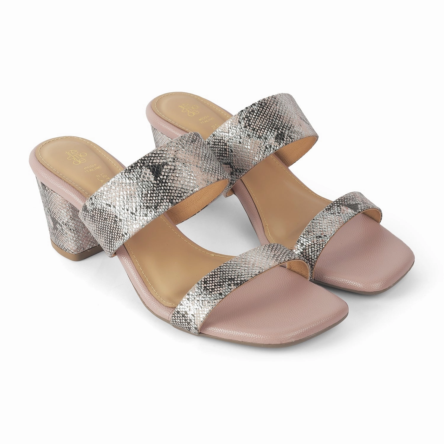 Sandals Resorts Jamaica Tresmode Rentu Champagne Women's Dress Block Heel Sandals