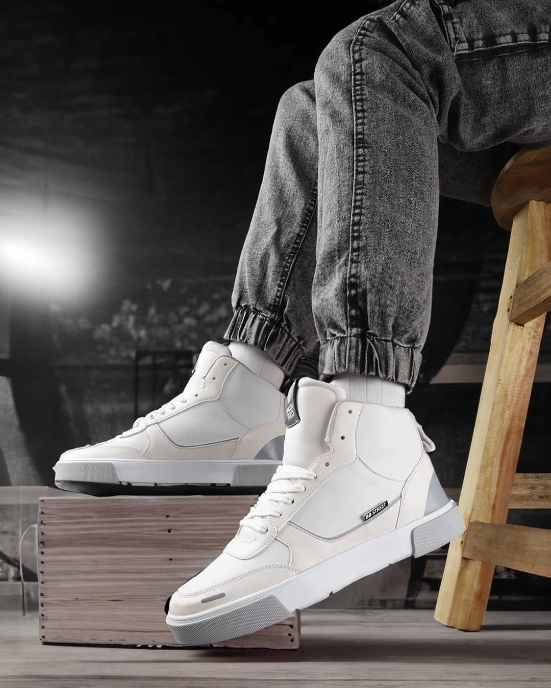 80s High Top Sneakers Bacca Bucci High-top SKYLINE SOARER Men's Sneakers - Gen Z Style Elevation