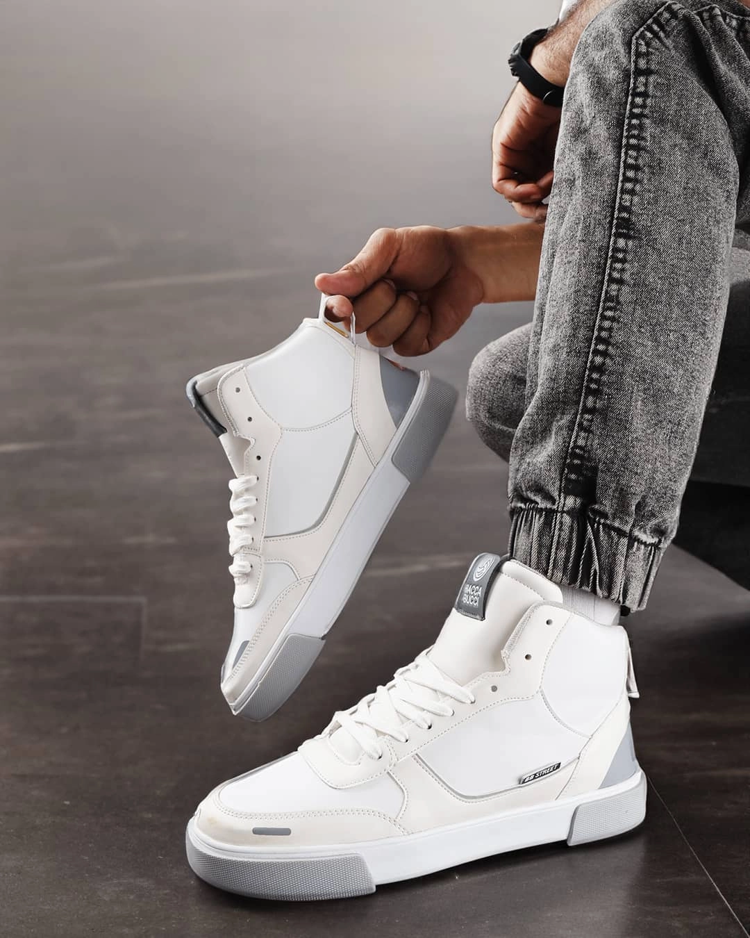 Bacca Bucci High-top SKYLINE SOARER Men's Sneakers - Gen Z Style Elevation Zegna Shoes Sneakers