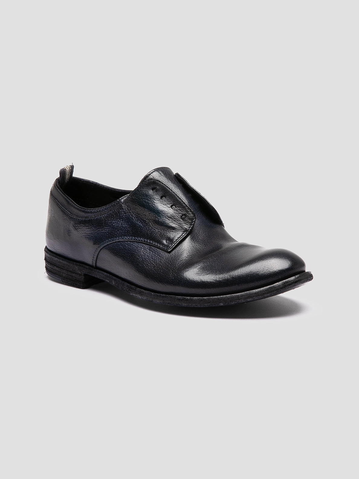 Lace Up Shoes LEXIKON 501 - Navy Leather Derby Shoes