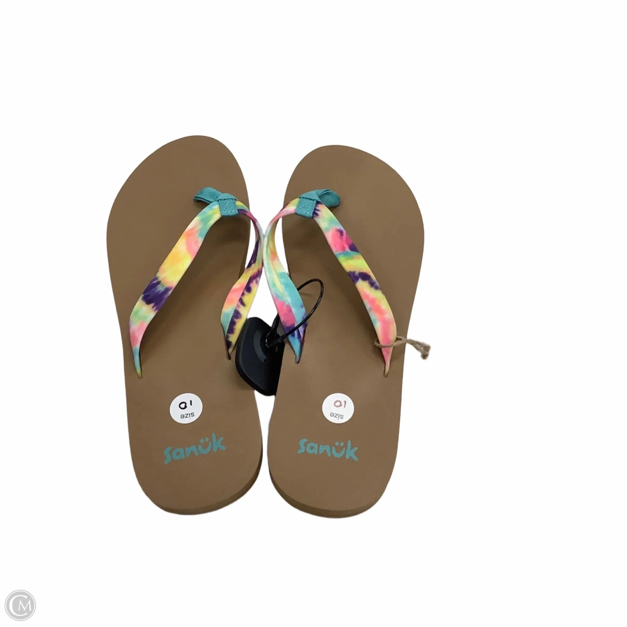 Chroma Thong Flip Flops Sandals Flip Flops By Sanuk In Multi-colored, Size: 10