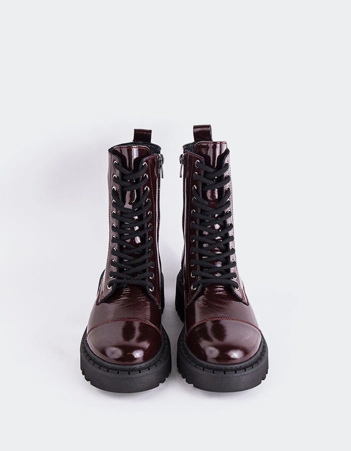 Marieville Burgundy Patent Best Looking Chelsea Boots