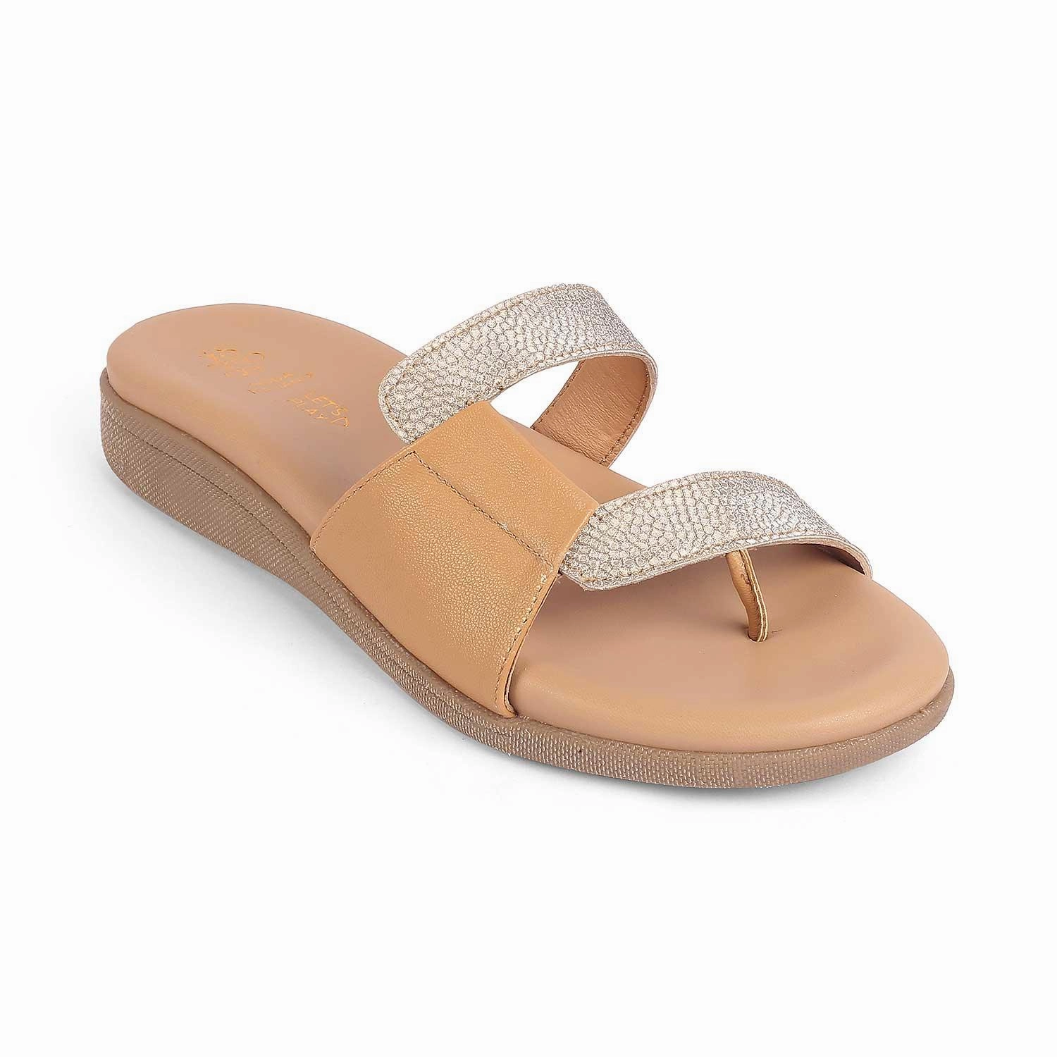 Flat Bootie Shoes Tresmode Afilia Beige Women's Dress Flats