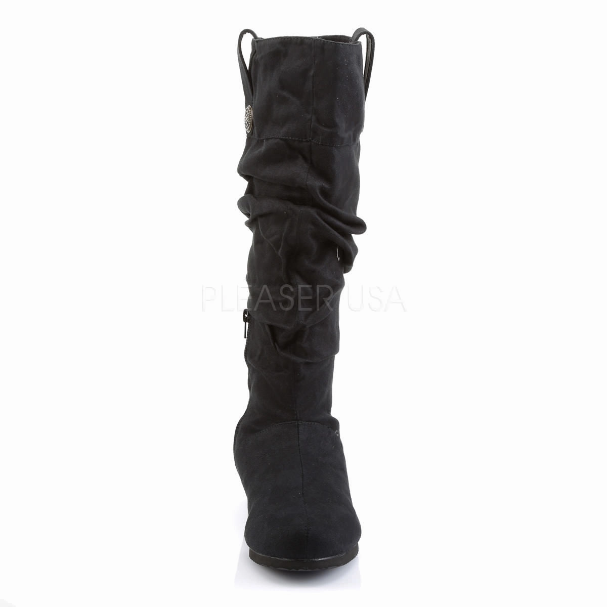 Men's Black Microfiber Renaissance Medieval Pirate Boots Irish Settlers Boots