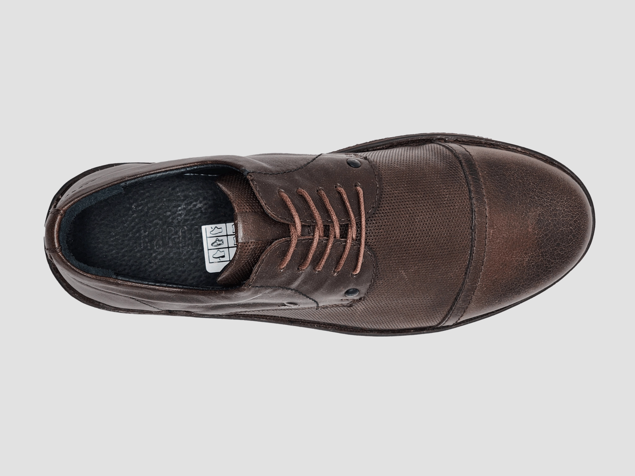 Difference Between A Derby And Oxford Shoe Men's Derby Toe-Cap Leather Dress Shoes - Brown