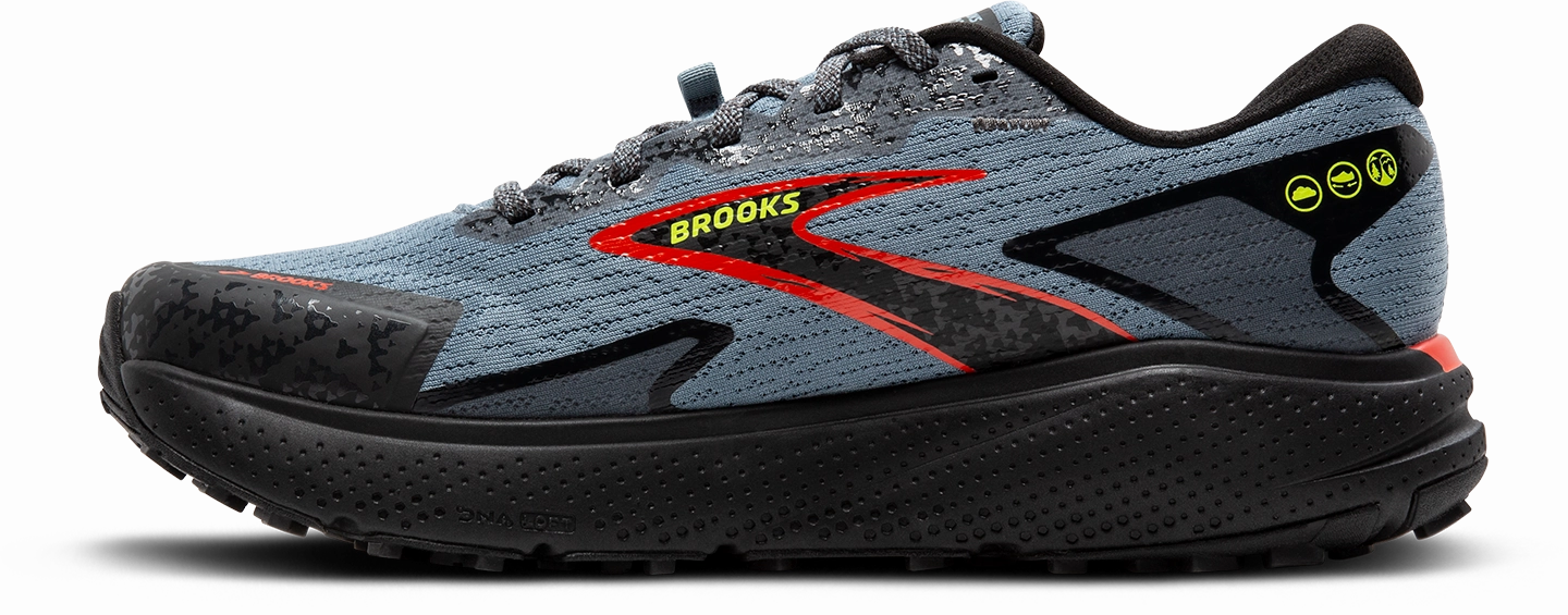 Men's Divide 5 (004 - Citadel/Ebony/Lime) Mix Master 3 Trail Running Shoes