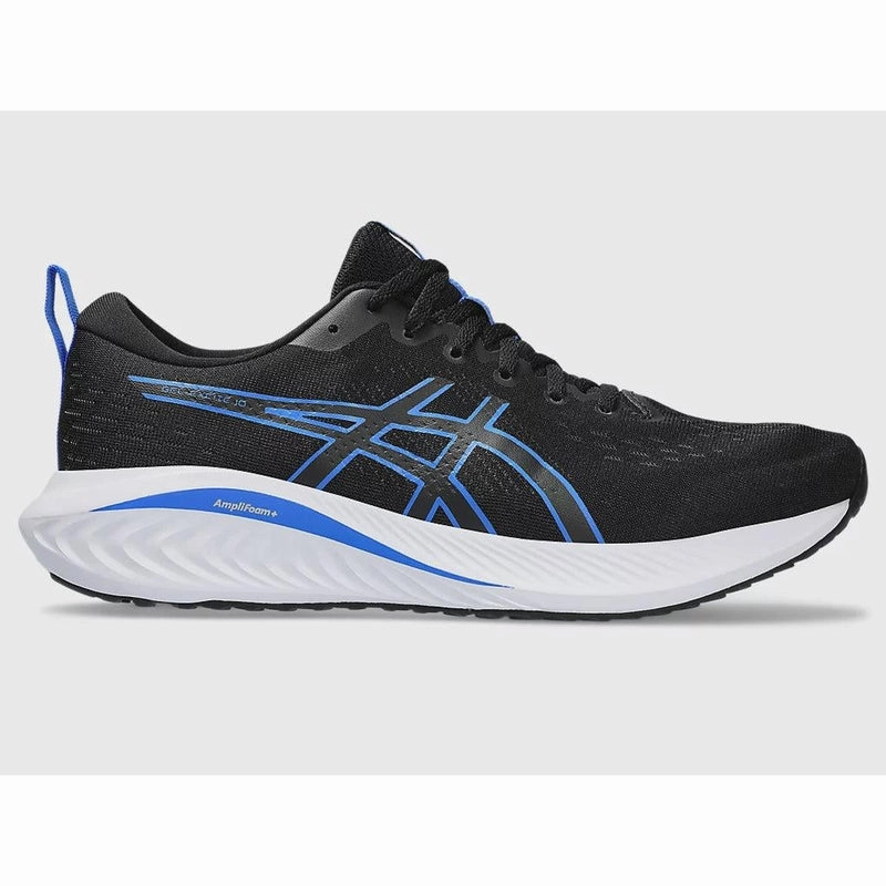 Men's Excite  10 - Black/Illusion Blue Running Shoes With Ankle Protection