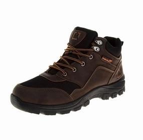 Men's Lightweight Hiking Trail Boots In Tan Narrow Boots