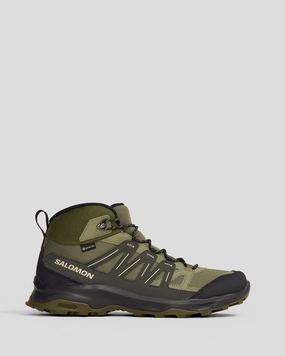 Wolverine Spencer Hiking Boot Men's Salomon Grivola Mid Waterproof Hiking Boots - Deep Lichen Green/ Black/Olive Night