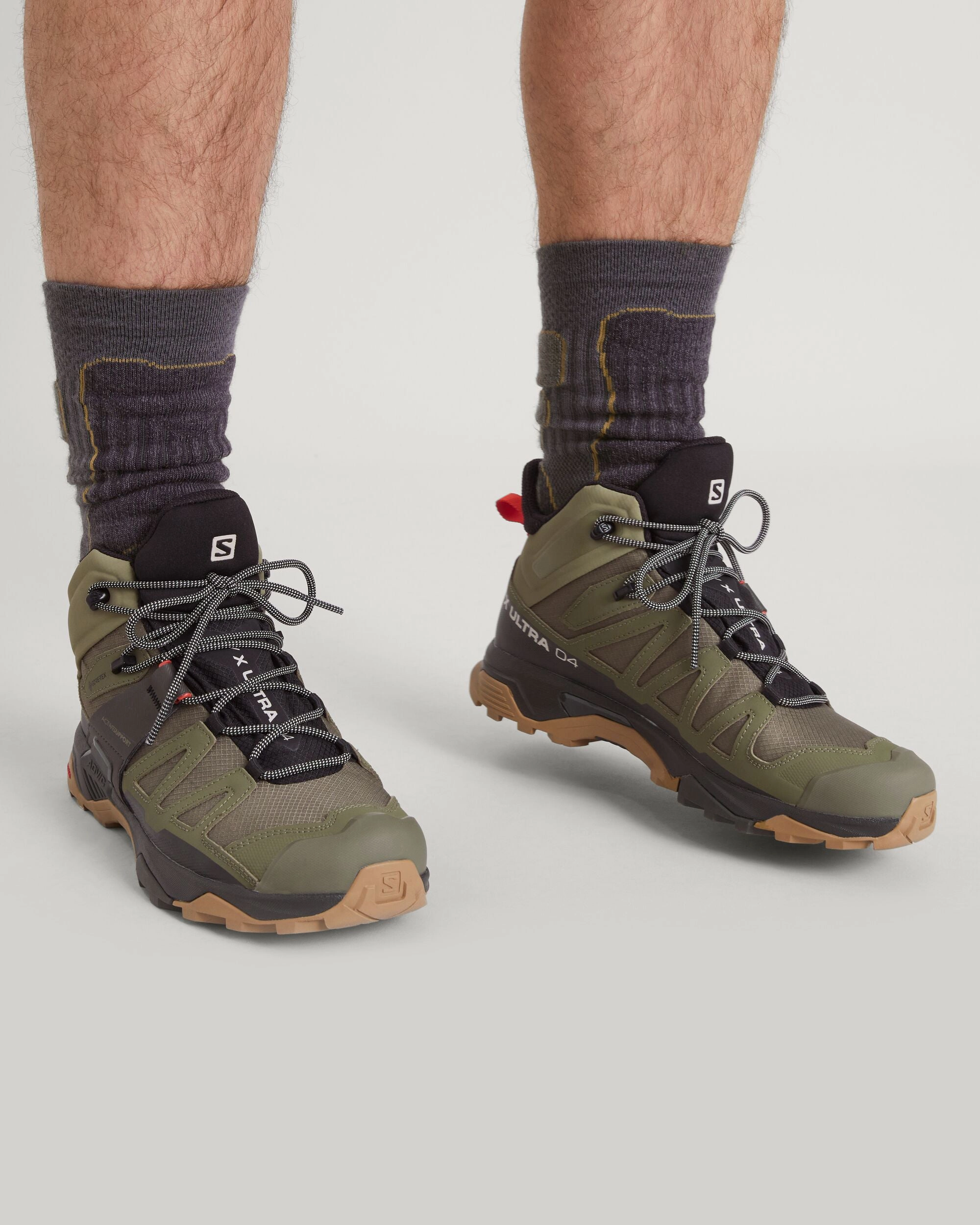 Hiking Boots Timberland Men's Salomon X Ultra 4 GORE-TEX Mid Hiking Boots - Deep Lichen Green/Peat/Kelp