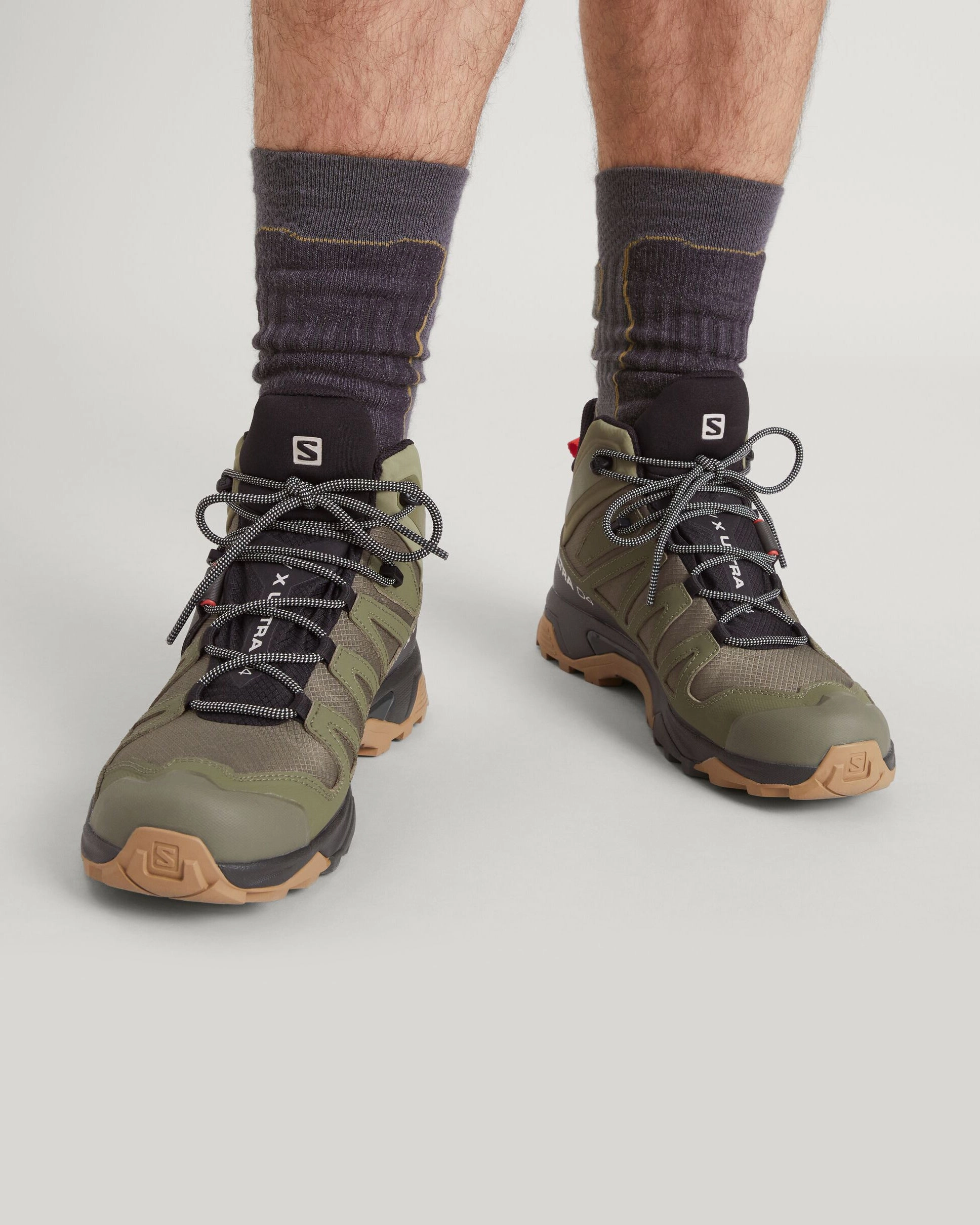 Reebok Hiking Boots Men's Salomon X Ultra 4 GORE-TEX Mid Hiking Boots - Deep Lichen Green/Peat/Kelp