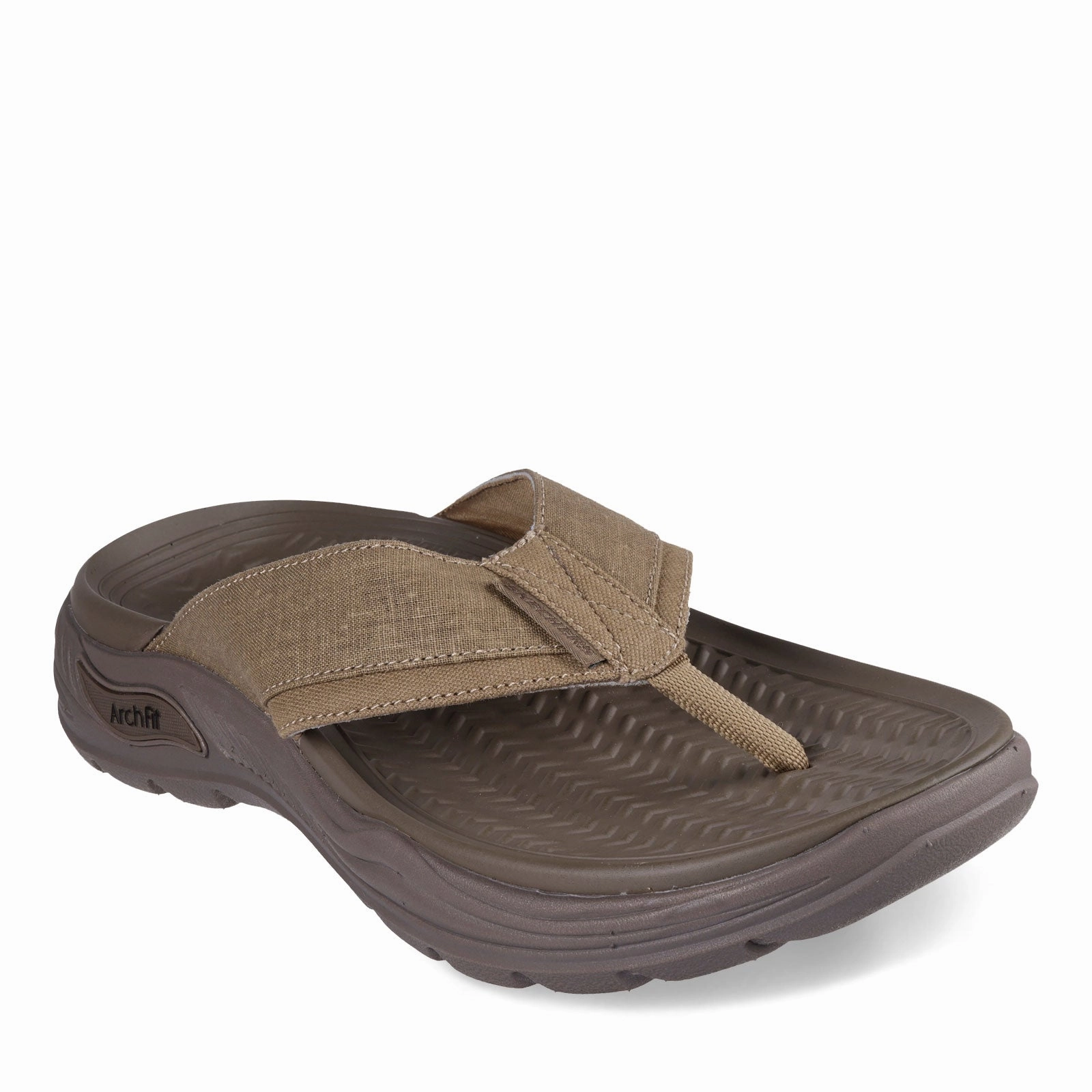 Men's Skechers, Arch Fit Motley SD - Rigel Sandal Wooden Flip Flops